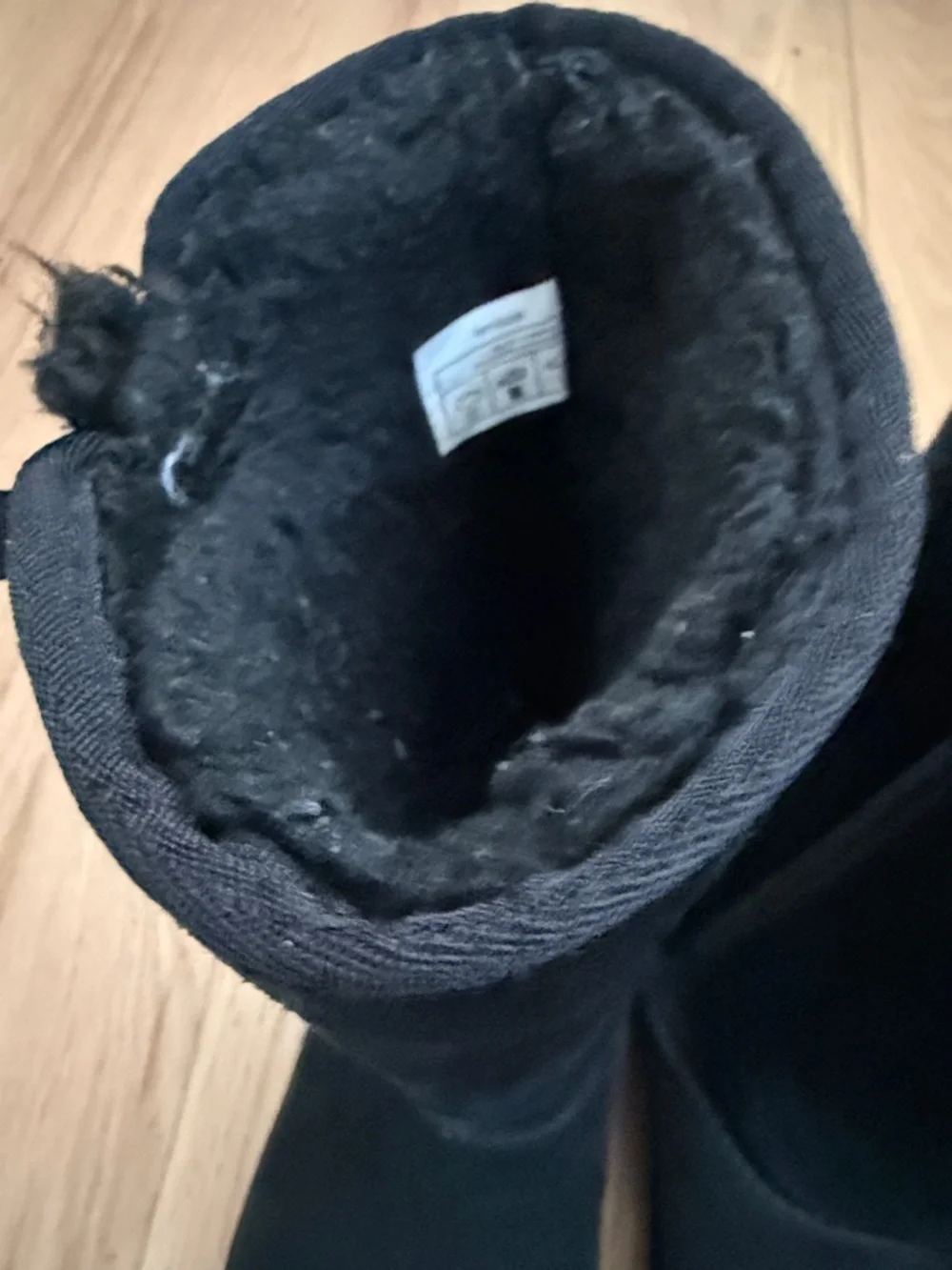 Koolaburra by Ugg Black Suede Tall Heel-Trim Bow Back Boots girls sz 4